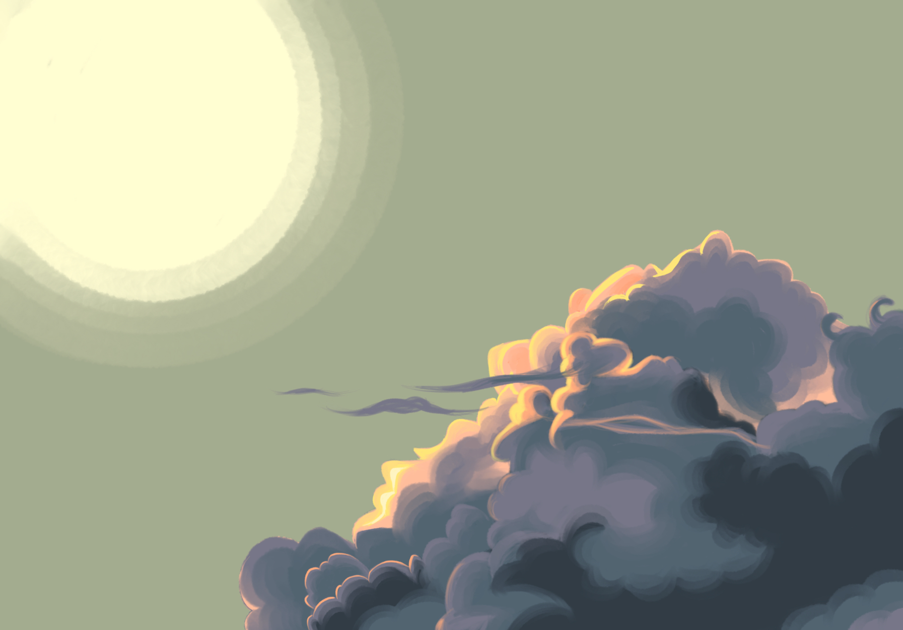 cloud digital drawing